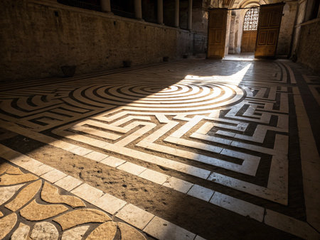 Interior of the Church of the Holy Sepulchre in Jerusalem, Israelの素材
