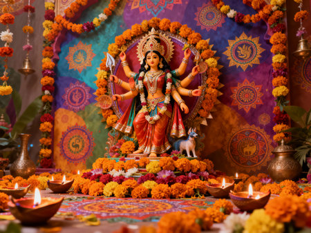 Indian Festival Dussehra,Dussehra in Indiaの素材