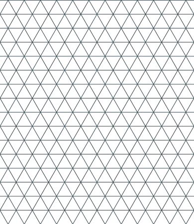 vector black monochrome triangles decorative seamless pattern isolated white backgroundのイラスト素材
