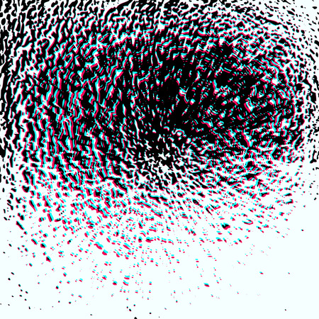 vector colored anaglif volumetric effect grunge scratch rough surface texture abstract modern art light artistic backgroundのイラスト素材