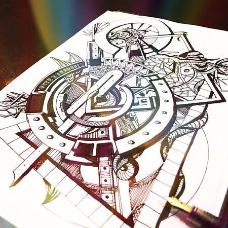 My design freehand sketch