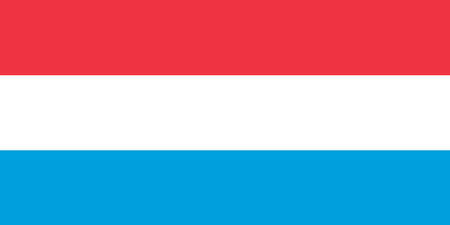 Vector image for Luxembourg flag. Based on the official and exact Luxembourg flag dimensions (2:1) & colors (032C, White and 299C)のイラスト素材