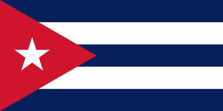Vector Image of Cuba Flag. Based on the official.のイラスト素材