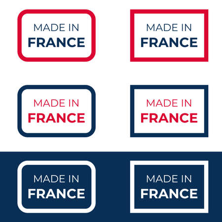 Made in France vector design for label, badge and emblem reflecting French quality produce business and productのイラスト素材