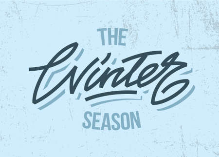 Winter letteringのイラスト素材