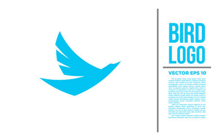 Bird Blue Tiny  vector  illustrationのイラスト素材