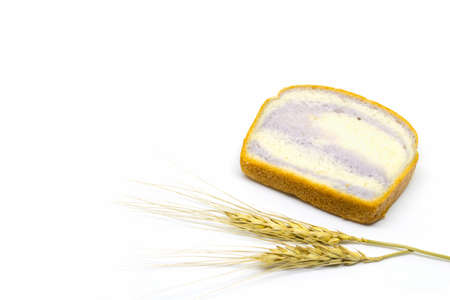 Bread isolated on white backgroundの写真素材