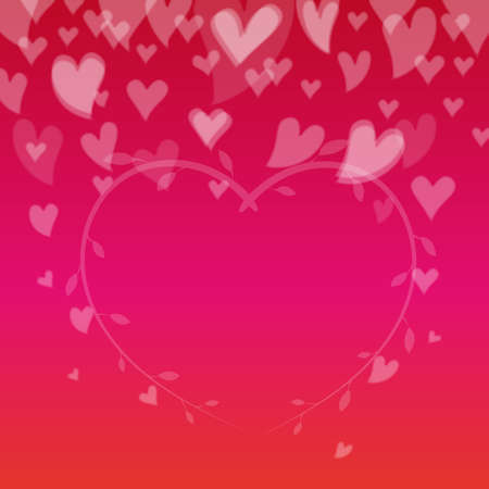 Valentine's Day Background with Hearts.のイラスト素材