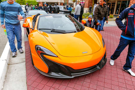 REDMOND, WA - APRIL 29, 2017: McLaren at Exotic car show at Redmond Town Center. The Largest Weekly Gathering Of Exotic Cars In The USA.のeditorial素材