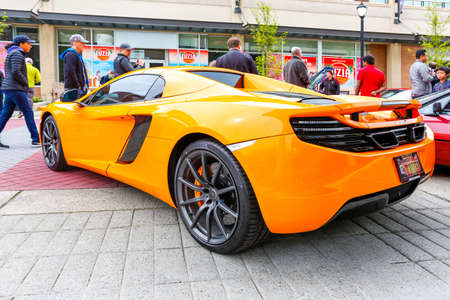 REDMOND, WA - APRIL 29, 2017: McLaren at Exotic car show at Redmond Town Center. The Largest Weekly Gathering Of Exotic Cars In The USA.のeditorial素材