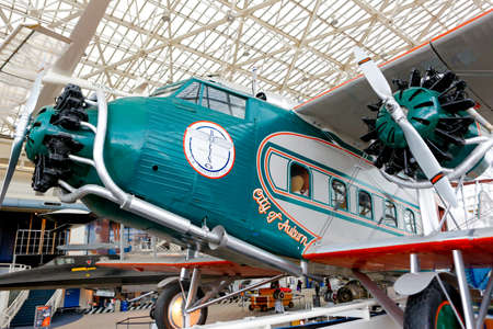 SEATTLE, WA - APRIL 8, 2017: The Museum of Flight in Seattle, WA, USA. Boeing 80A-1 NC224M is on display at the largest private air and space museum in the world.のeditorial素材