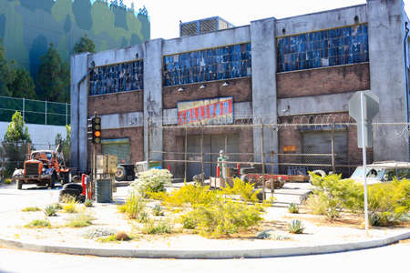 USA - JUNE 12, 2017: Filming Pavilions of Universal Studios in Los Angeles.のeditorial素材