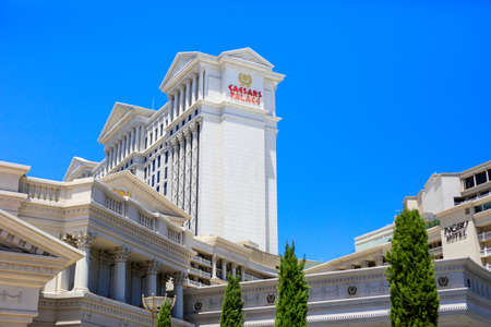 LAS VEGAS, NV - JUNE 13, 2017: Caesars palace hotel and casino at Las Vegas boulevardのeditorial素材