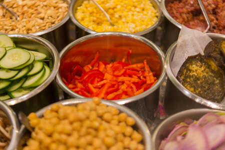 Buffet Food in a restaurant, Maui, Hawaiiの写真素材