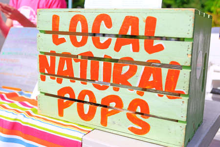 Local natural pops at Farmer's Market.の写真素材