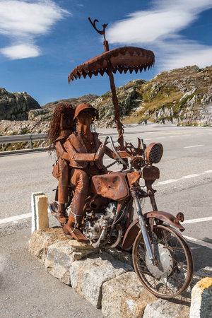 Iron sculptureの写真素材