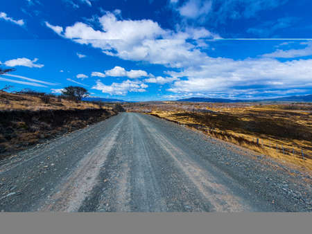 Road to the mountain going on vacationの写真素材