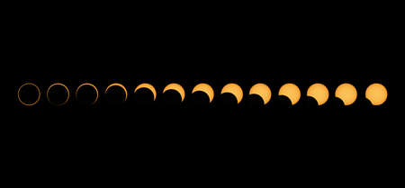 Tamil Nadu, India - December-26-2019: The annular solar eclipse during Totality , also known as ring of fireのeditorial素材