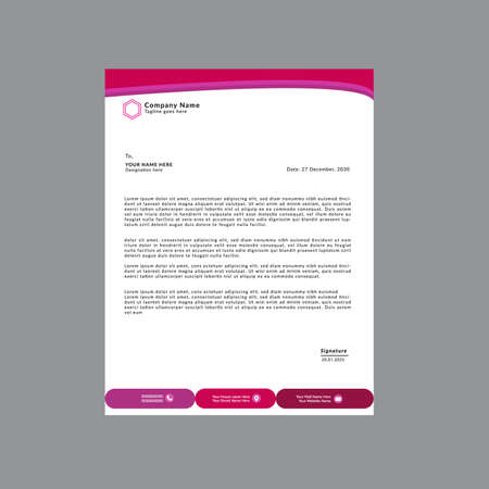 Corporate letterhead designのイラスト素材