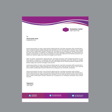 Corporate letterhead designのイラスト素材