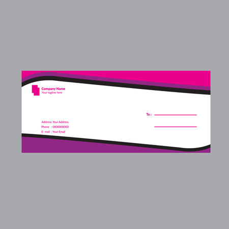 DL Envelope Design, 300dpi, CMYK, 9.5*4.125 inch sizeのイラスト素材