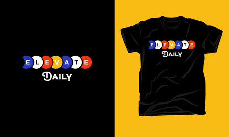 typography tshirt designのイラスト素材