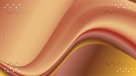 Abstract Background with 3d fluid fur shapes Vector 3D Fluid Vector Shape Backgroundのイラスト素材