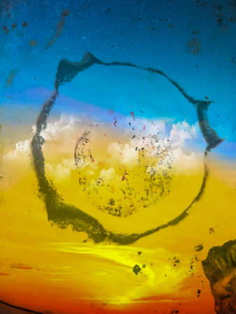 Colorful abstract beautiful background wallpaperの写真素材
