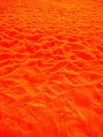 Close up of beach sand texture background abstract colorfulの写真素材