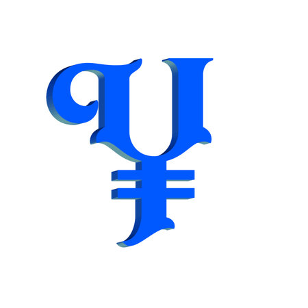 Currency symbol of the European Union. Isolated on a white background.の写真素材