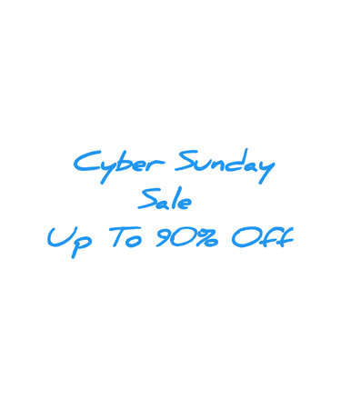 Cyber sunday sale upto 90 percent icon business label sticker