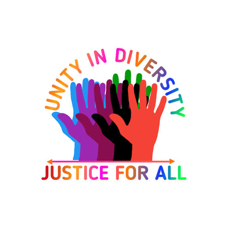 international youth day typography design with multicolored hands isolated vector illustration