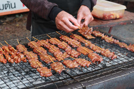 Pork roasting の写真素材