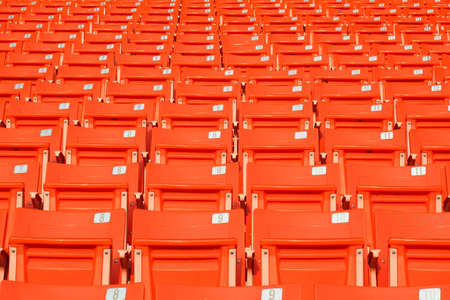 Empty stadium grandstands の写真素材