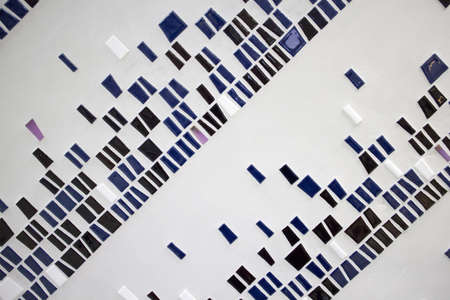 ceramic patterned wallの写真素材