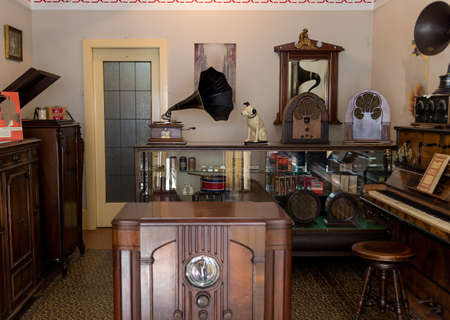 an old time record storeのeditorial素材