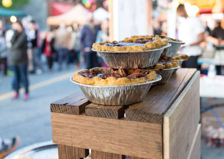 some pies at chinatown marketの写真素材