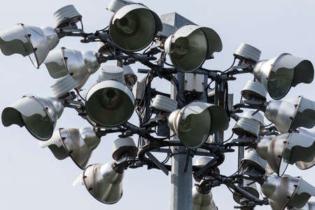 some floodlights for football field