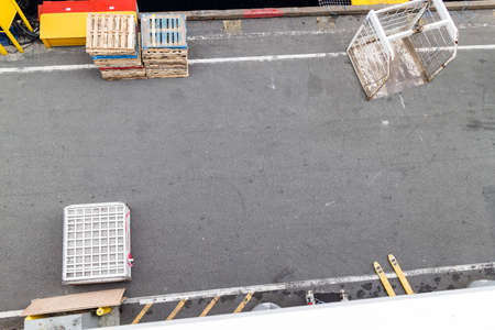 the overhead view of the docks