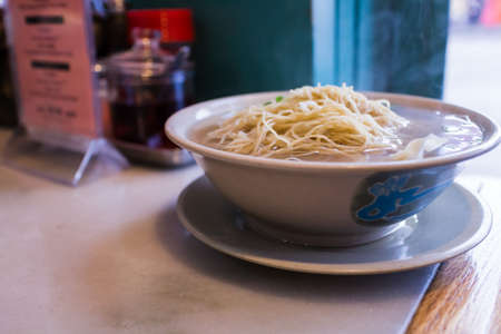 a bowl of won-ton soup