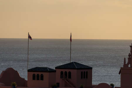 the Ocean view from Honolulu hotelの写真素材