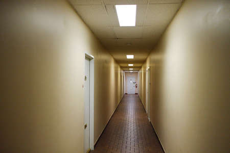 the Spooky hallway in an old building