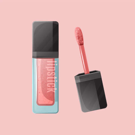 cosmetics make up realistic vector illustrationのイラスト素材
