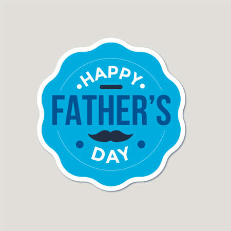 father day badge sticker vector illustrationのイラスト素材