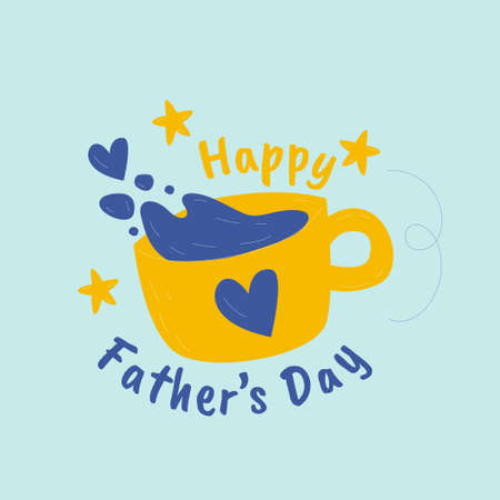 father day badge sticker vector illustrationのイラスト素材