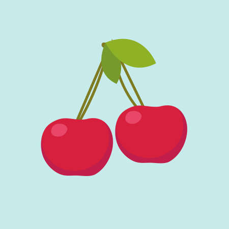 fruits flat design vector illustrationのイラスト素材