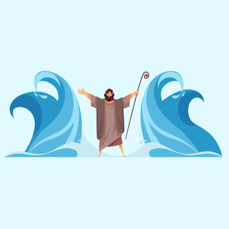 bible narative flat design vector ilustrationのイラスト素材