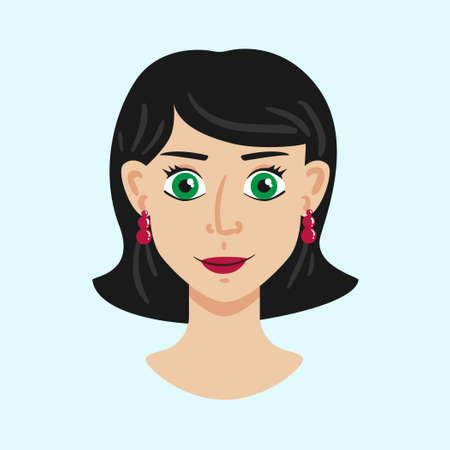 face female male vector ilustrationのイラスト素材
