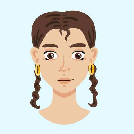 face female male vector ilustrationのイラスト素材
