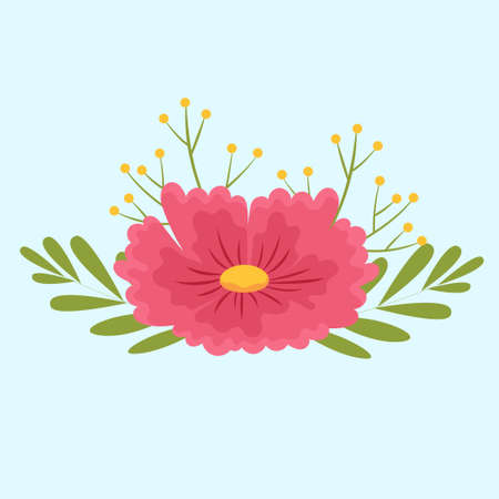 house plant flat design vector ilustrationのイラスト素材